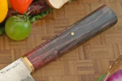 San Mai Chef's Knife With Masur Birch (6-3/4 In) 9 San Mai Chef's Knife With Masur Birch (6-3/4 In) -Optimal Knives Store 107990 3 x