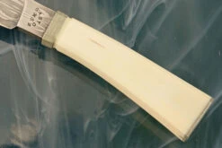 Damascus Utility With Walrus Ivory -Optimal Knives Store 108006 4 x