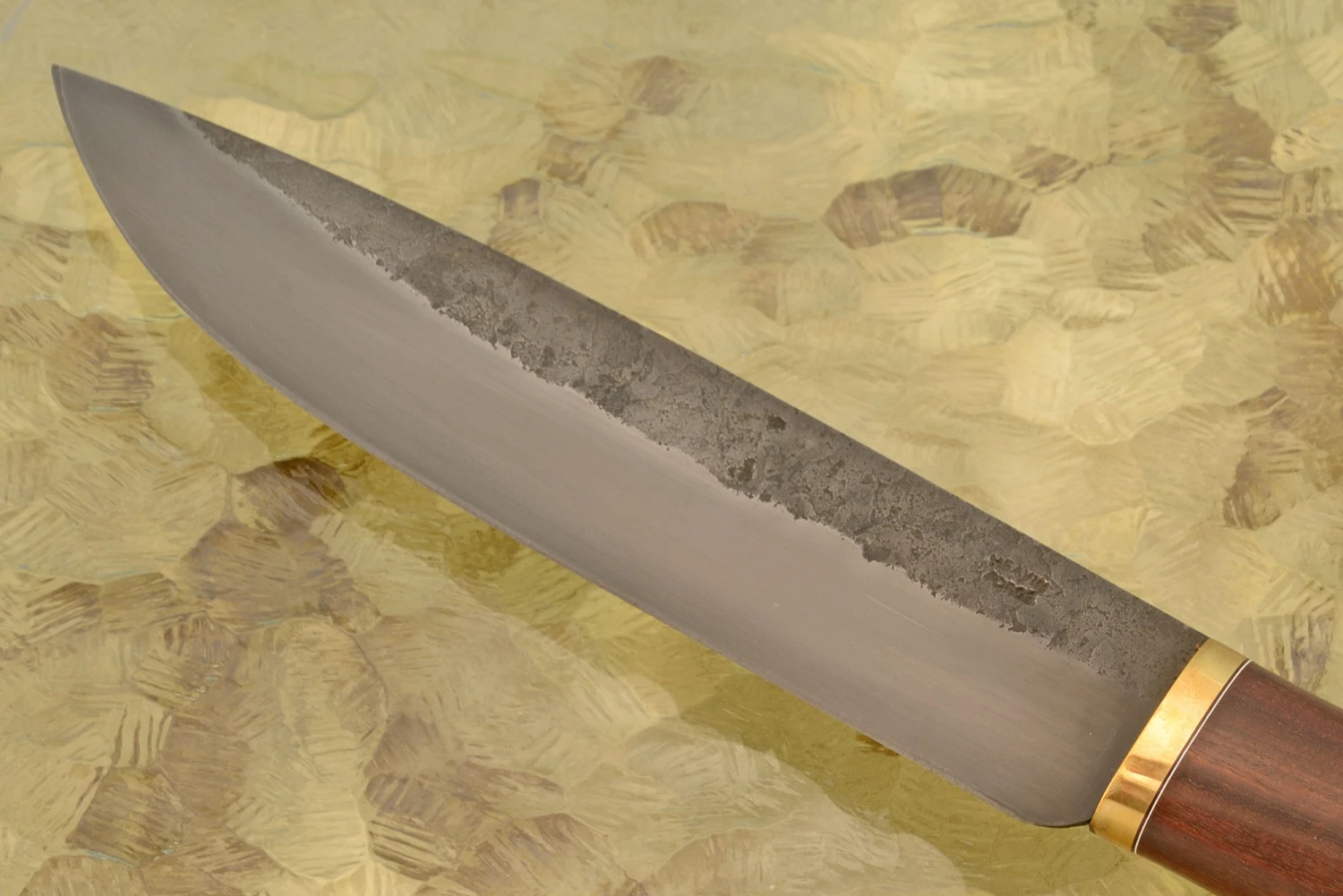 Forged Camp Knife With Snake Bean And Red Bushwillow 3 Forged Camp Knife With Snake Bean And Red Bushwillow - Image 3