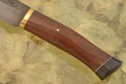 Forged Camp Knife With Snake Bean And Red Bushwillow 9 Forged Camp Knife With Snake Bean And Red Bushwillow -Optimal Knives Store 108010 4 x