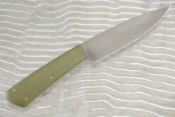 Forged Drop Point Hunter With Green G-10 -Optimal Knives Store 108012 4 x
