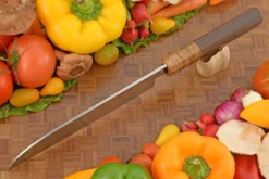 Honyaki Kamagata Usuba With Leadwood -Optimal Knives Store 108017 4 x