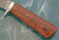 Damascus Hunter With Curly Koa -Optimal Knives Store 108068 4 x