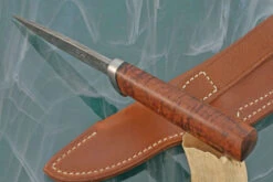 Damascus Hunter With Curly Koa -Optimal Knives Store 108068 5 x