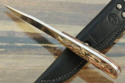 Clip Point Utility With Hemp Fiber Handle 7 Clip Point Utility With Hemp Fiber Handle -Optimal Knives Store 108069 3 x