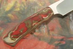 Drop Point Hunter With Linen Micarta 10 Drop Point Hunter With Linen Micarta -Optimal Knives Store 108072 5 x