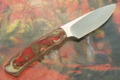 Drop Point Hunter With Linen Micarta 11 Drop Point Hunter With Linen Micarta -Optimal Knives Store 108072 6 x