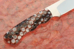 Drop Point Hunter With Honeycomb Resin -Optimal Knives Store 108075 4 x