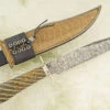 Damascus Gentleman's Bowie With Fluted Birch Burl