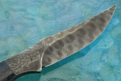 Damascus Hunter With Giraffe Bone -Optimal Knives Store 108105 7 x