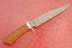 Damascus Bowie With Sneezewood 15 Damascus Bowie With Sneezewood -Optimal Knives Store 108114 8 x