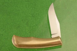 Lanny's Clip With Antiqued Brass -Optimal Knives Store 108165 4 x