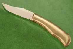 Lanny's Clip With Antiqued Brass -Optimal Knives Store 108165 5 x