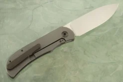 LEXK CFL Framelock Front Flipper With Jungle Wear FatCarbon Inlay - Satin Finish, Drop Point - Elmax 9 LEXK CFL Framelock Front Flipper With Jungle Wear FatCarbon Inlay - Satin Finish, Drop Point - Elmax -Optimal Knives Store 108178 5 x