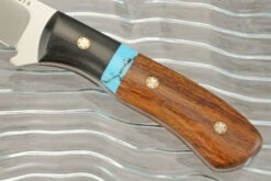 Fieldmate With Ironwood, Turquoise, And G-10 - Nitro-V Stainless -Optimal Knives Store 108234 3 x