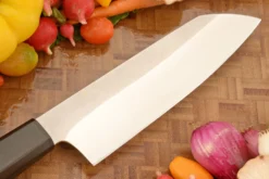 Santoku (7 In.) With Maple Burl - Nitro-V Stainless -Optimal Knives Store 108245 5 x