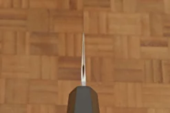 Santoku (7 In.) With Maple Burl - Nitro-V Stainless -Optimal Knives Store 108245 7 x