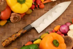 Honyaki Chef's Knife - Gyuto - (8-1/2 In) With Raffir And Carbon Fiber -Optimal Knives Store 108296 7 x