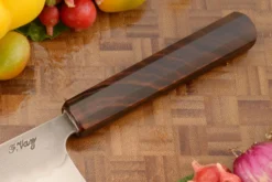 Honyaki Chef's Knife - Ko-Bunka - (5-2/3 In) With Kingwood -Optimal Knives Store 108300 3 x