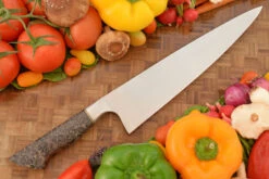 Integral Chef Knife (10-1/2 In.) With Stabilized Maple Burl - W2 10 Integral Chef Knife (10-1/2 In.) With Stabilized Maple Burl - W2 -Optimal Knives Store 108304 5 x