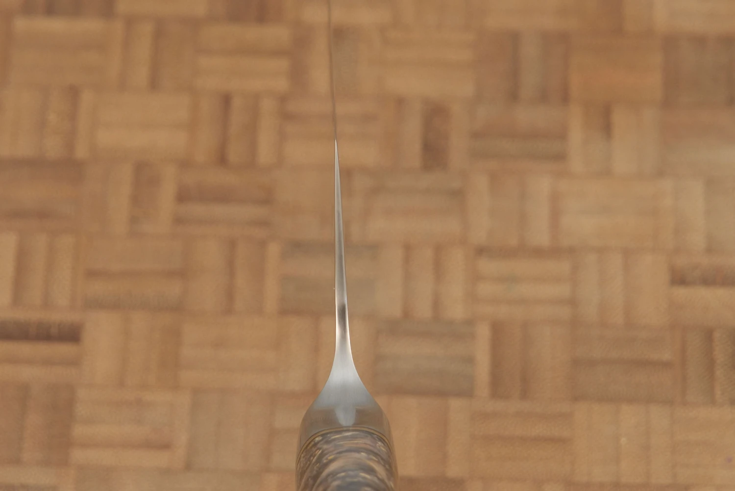 Integral Chef Knife (10-1/2 In.) With Stabilized Maple Burl - W2 6 Integral Chef Knife (10-1/2 In.) With Stabilized Maple Burl - W2 - Image 6