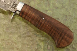 Raindrop Damascus Hunter With Koa 9 Raindrop Damascus Hunter With Koa -Optimal Knives Store 108312 3 x