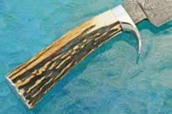 Damascus Hunter/Utility With Stag -Optimal Knives Store 108323 6 x