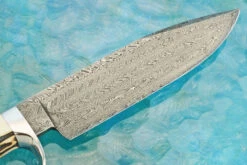 Damascus Hunter/Utility With Stag -Optimal Knives Store 108323 7 x