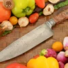 Feather Damascus Chef's Knife With Maple Burl (8-1/4 In.)