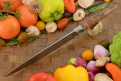 Feather Damascus Chef's Knife With Maple Burl (8-1/4 In.) -Optimal Knives Store 108325 4 x