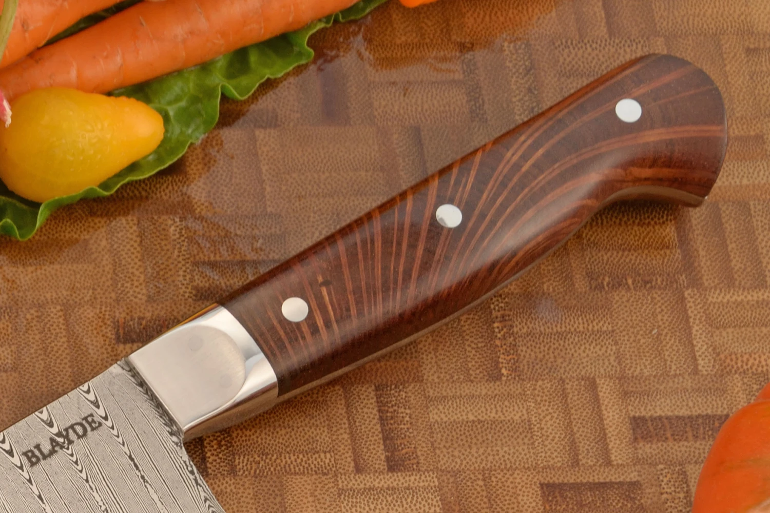Damascus Chef's Knife With Sheoak (8-3/4 In.) 3 Damascus Chef's Knife With Sheoak (8-3/4 In.) - Image 3