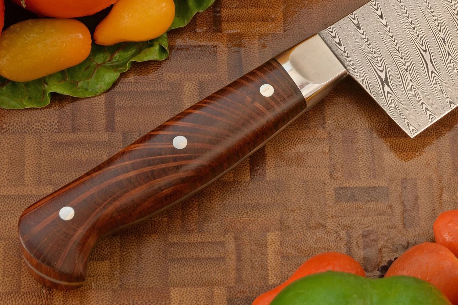 Damascus Chef's Knife With Sheoak (8-3/4 In.) 5 Damascus Chef's Knife With Sheoak (8-3/4 In.) - Image 5