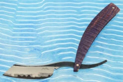 Custom San Mai Straight Razor (8/8") With Curly Maple 10 Custom San Mai Straight Razor (8/8") With Curly Maple -Optimal Knives Store 108355 5 x