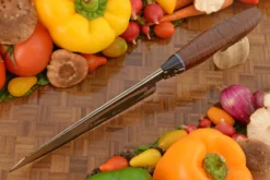 Chef's Knife (7-1/2 In.) With Ringed Gidgee And G-Carta - V-Toku2 Carbon San Mai -Optimal Knives Store 108357 4 x