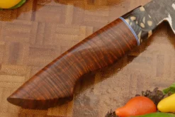 Chef's Knife (7-1/2 In.) With Ringed Gidgee And G-Carta - V-Toku2 Carbon San Mai -Optimal Knives Store 108357 5 x