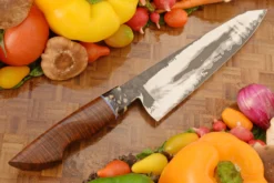 Chef's Knife (7-1/2 In.) With Ringed Gidgee And G-Carta - V-Toku2 Carbon San Mai -Optimal Knives Store 108357 7 x