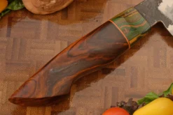 San Mai Chef's Knife (5-1/2 In) With Ironwood -Optimal Knives Store 108358 5 x