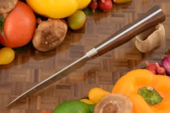 Utility Knife (4-1/2 In.) With Curly Koa - 52100 Carbon -Optimal Knives Store 108361 3 x