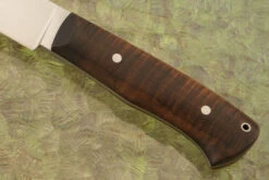 Forged Clip Point Hunter With Curly Maple -Optimal Knives Store 108379 4 x