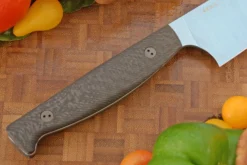 Chef's Knife With Microtextured Carbon Fiber (7-3/4 In.) - Blue PVD AEB-L 9 Chef's Knife With Microtextured Carbon Fiber (7-3/4 In.) - Blue PVD AEB-L -Optimal Knives Store 108390 4 x