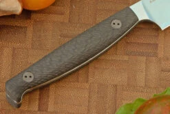 Paring Knife With Microtextured Carbon Fiber (4 In.) - Blue PVD AEB-L 7 Paring Knife With Microtextured Carbon Fiber (4 In.) - Blue PVD AEB-L -Optimal Knives Store 108391 4 x