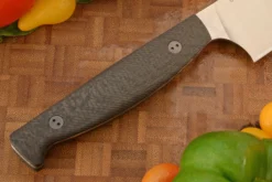 Chef's Knife With Microtextured Carbon Fiber (7-3/4 In.) - MagnaCut -Optimal Knives Store 108394 4 x