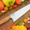 Chef's Knife With Oak (8-1/2 In.) - 52100 Carbon Steel