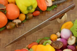 Chef's Knife With Ironwood (8 Inches) - 52100 Carbon Steel 7 Chef's Knife With Ironwood (8 Inches) - 52100 Carbon Steel -Optimal Knives Store 108397 3 x