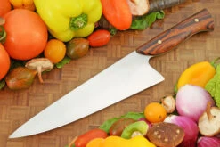 Chef's Knife With Ironwood (8 Inches) - 52100 Carbon Steel 9 Chef's Knife With Ironwood (8 Inches) - 52100 Carbon Steel -Optimal Knives Store 108397 5 x