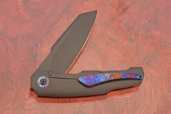 Boudicca Flipper "Angel's Finger" With Black Timascus - RWL-34 (Ceramic IKBS) -Optimal Knives Store 108436 4 x