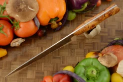 Chef's Knife (7 In.) With Maple Burl -Optimal Knives Store 108444 3 x