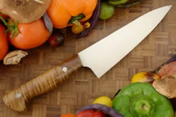 Chef's Knife (6-1/4 In.) With Curly Koa -Optimal Knives Store 108446 5 x