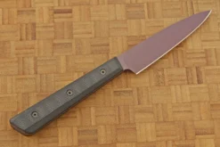 Steak Knives (Set Of 4) With Black G-10 - Burgundy -Optimal Knives Store 108474 4 x