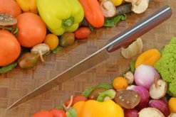 Chef's Knife (8 In.) With Purple Richlite - AEB-L -Optimal Knives Store 108484 3 x